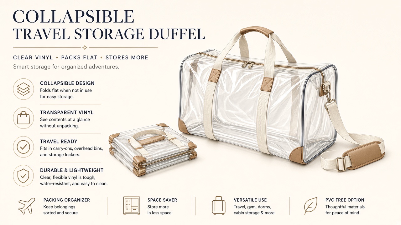 Transparent 41L storage duffel