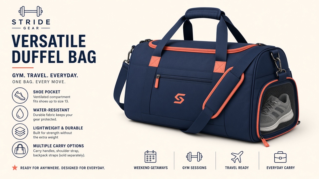 BAGSMART 4-in-1 travel duffel